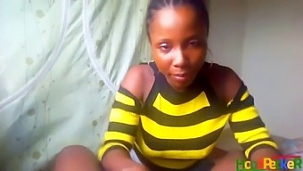 African-American Teen Gives Oral Pleasure And Receives Semen In Her Mouth