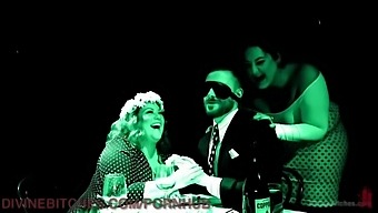 Two Stunning Curvy Women Dominate Their Submissive Partner With Bondage And Smothering
