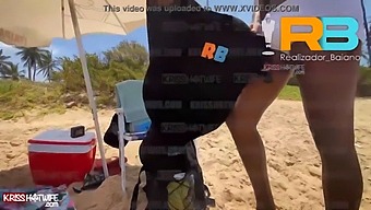 Baiano'S Wife And Her Lover Indulge In Exhibitionism On The Beach In Brazil