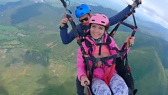 Female Pilot Reaches New Heights Of Pleasure Squirting During Paragliding