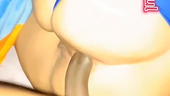 Latina Girl Receives Cumshot In Her Buttocks