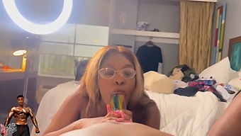 Pov Video Of Two Amateur Black Babes Competing In A Friendly Dick Sucking Contest